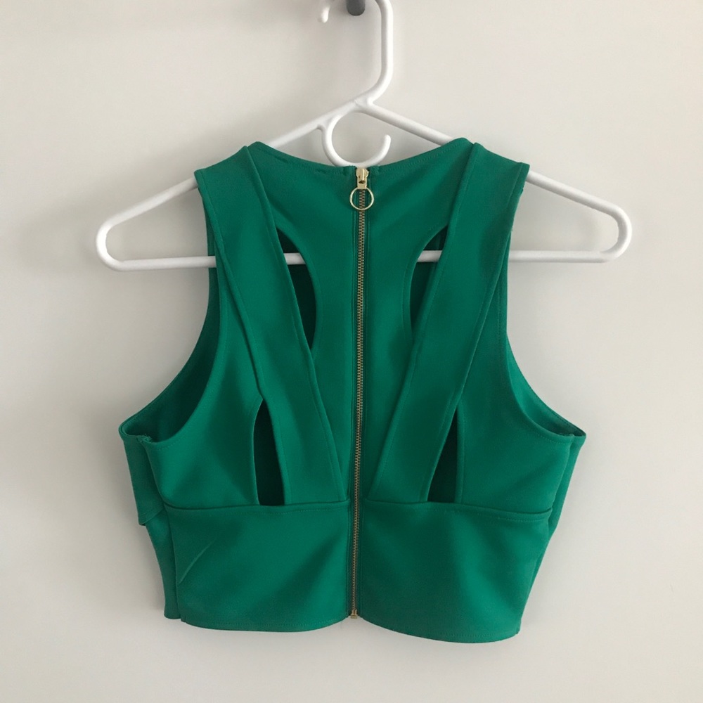 Emerald crop top - like new